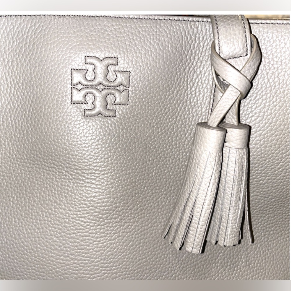 Tory Burch French Grey Thea Tote Bag - Picture 10 of 12